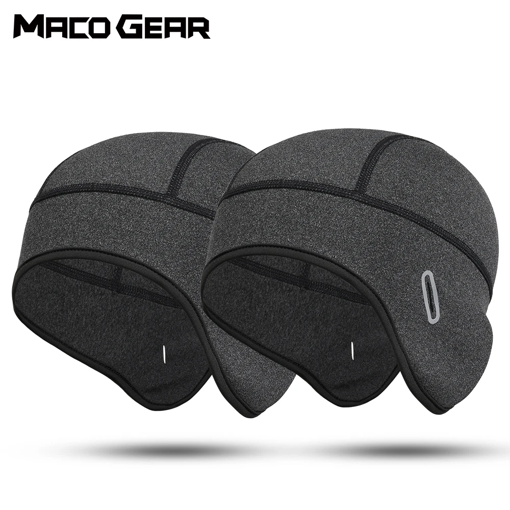 Winter Cycling Hats Helmet Liner Ear Protection Windproof Ski Outdoor Sport Mountaineering Running Fleece Cold-proof Cap