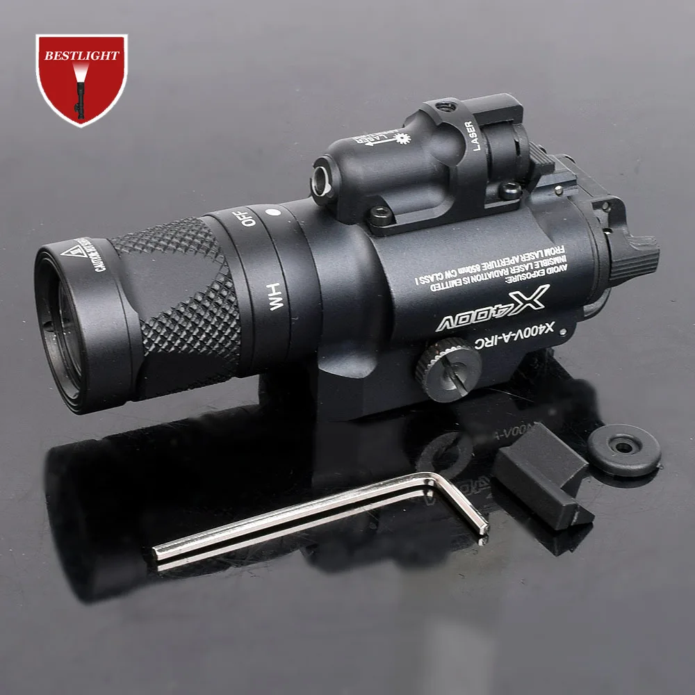 X400v Ir Night Vision Weapon Light Combo Laser Tactical Pistol Led Red