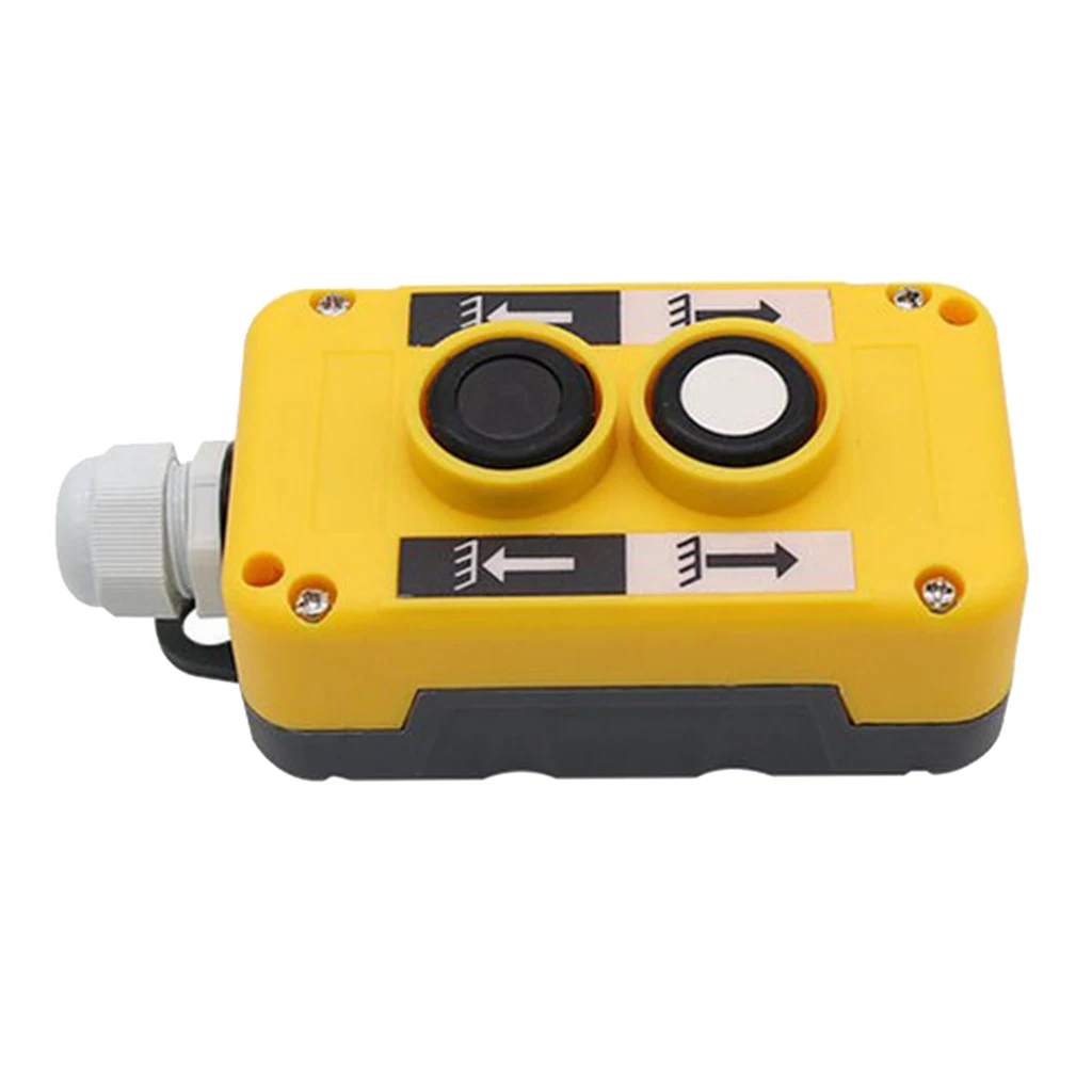 ABS Plastic 2/3/4 Push Buttons Switch Waterproof Emergency Stop Switch for Electric Crane Hoist Pendant Control Station