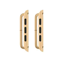 Universal Metal Connector Adapter for Apple Watch - Set of 2 Accessories (Gold 2pcs)