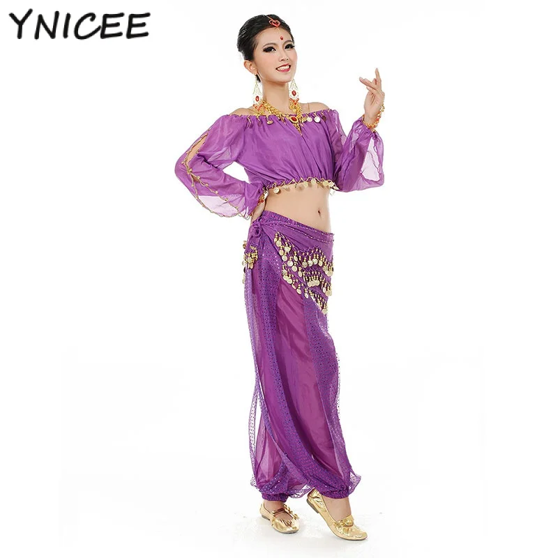 

Women Belly Dance Costume Set Festival Indian Halloween Bollywood Dancing Clothes Arab Stage Performance Bellydance Rave Wear