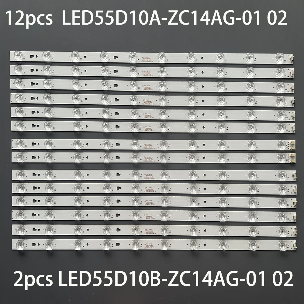 Retroiluminação Led Tira Lâmpada para Haier 10 55 tv Ls55al88u71 Led55d10a-zc14ag01 Zc14 Led55d10b A55u S55u Led55k36u 35u Lc546pu1i01