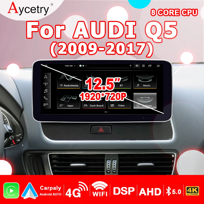 Doppel 2DIN Autoradio Apple CarPlay Android 14 Auto GPS Navi DSP WIFI
