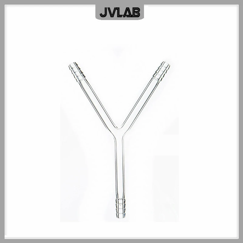 

Glass Adapter Three Connecting Glass Tube Pagoda Small Mouth Glass Catheter Y-shaped Three-way Connector OD 10mm ID7.5mm 5 / PK