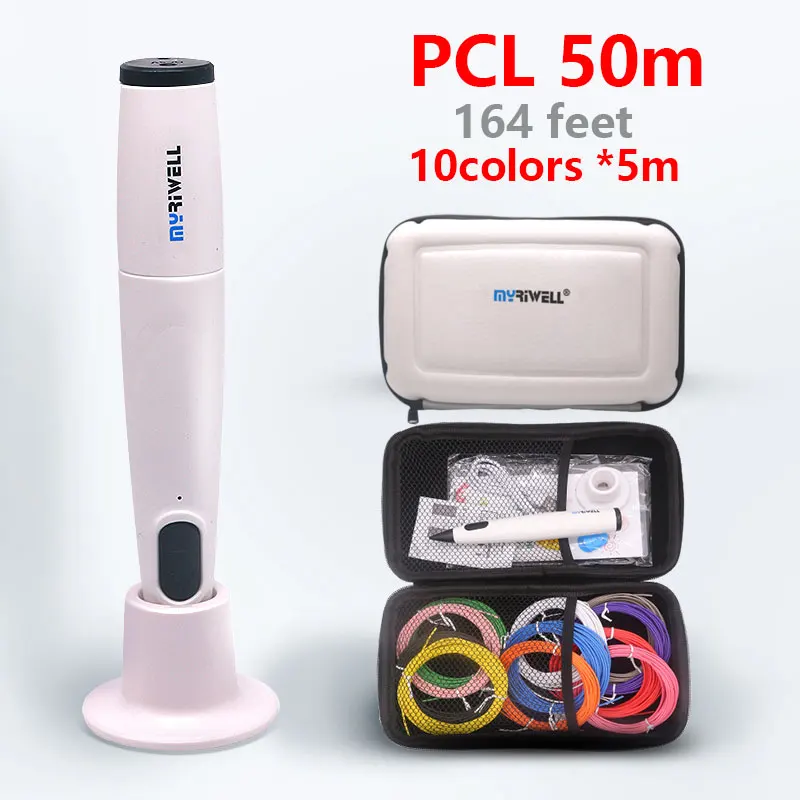 Myrwell RP300B low-temperature 3D pen 3D graffiti pen creative painting large capacity storage bag PCL filament