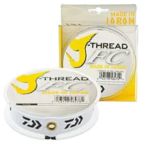 DaiwaJ-Fluoro Fluorocarbon Leader Line 50M and 100M High Level Of Abrasion resistance Soft and Supple Carbon Fiber Leader Line 1
