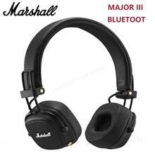 Marshall MAJOR III Wireless Folding Bluetooth Headphones Surround 3D Deep Bass Sport Gaming Video Headset with Microphon