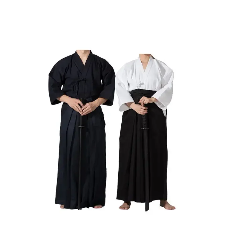 Kendo Uniforms Martial Arts Clothing Kendo Aikido Hapkido Martial Arts Suit Men Women Hakama Aikido Uniforme Kung Fu Taekwondo martial arts uniform