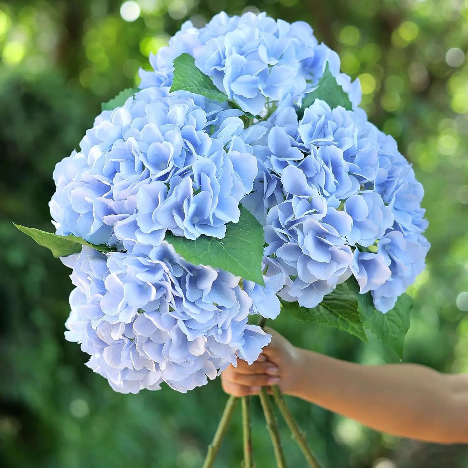 Artificial Flowers Cheap Silk Hydrangea Bride Bouquet  Wedding New Year Decoration Home Accessories for Vase Plants Arrangement