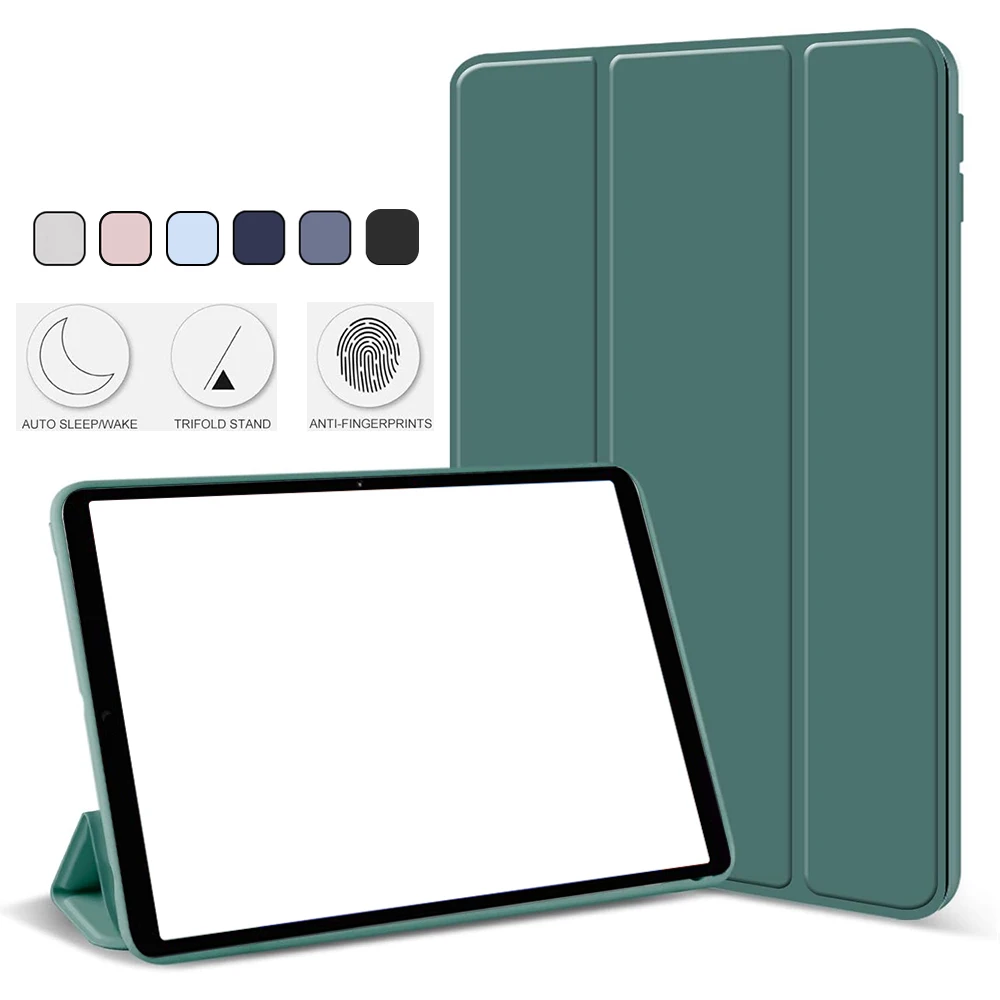 Trifold Stand Smart Cover with Pencil Holder and Soft TPU Back, Auto Sleep/Wake