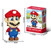 Anime Mario Building Blocks Figures Luigi Yoshi Cartoon Small Particles Assembled Block Model Dolls Toys Children Gifts 2