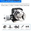 4 inches Milling indexing head rotary table three-jaw chuck universal indexing plate rotating vertical horizontal manual 6