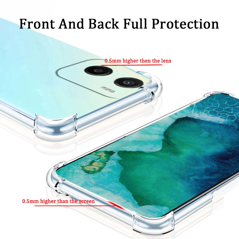 Air-Bag Soft Silicone Clear Shockproof Phone Case Cover