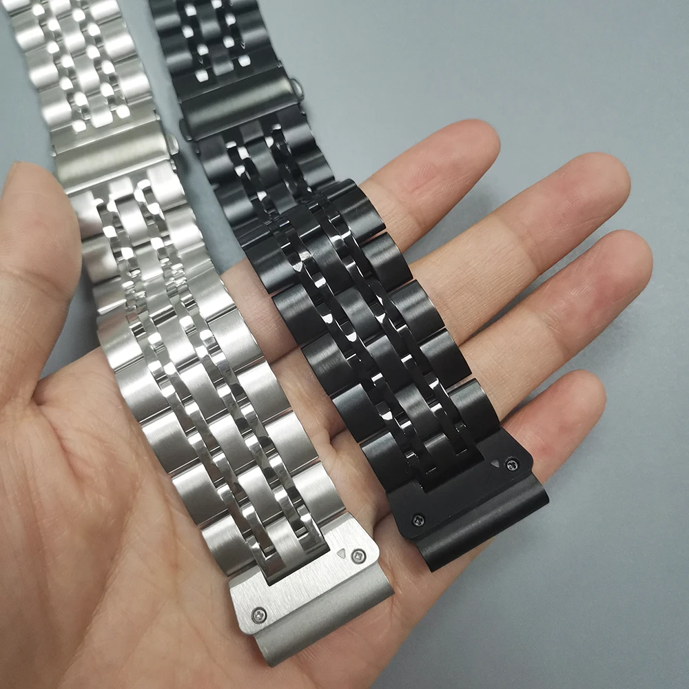 Premium Stainless Steel QuickFit Watch Band – Versatile Metal Strap