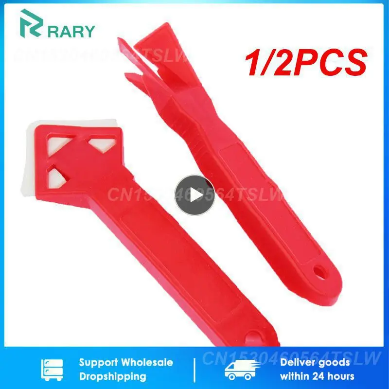 

1/2PCS In1 Glass Glue Angle Scraper Caulking Silicone Tool Shovel Binder Rubber Shovel Gereedschap Remover Angle Seam Spatula