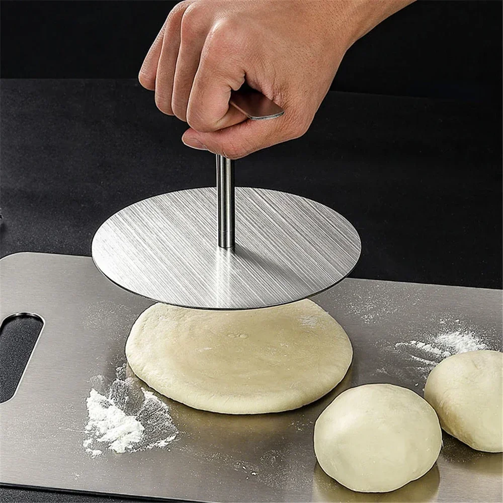 Kitchen Tool Stainless Steel Round Tortilla Press with Handle for Household Hand Pressure Pie Crust Cookie Pastry Kitchen Tools tortilla press