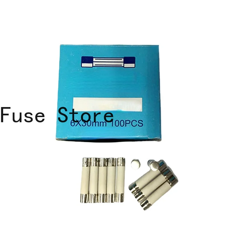 

10PCS 6*30mm Explosion-proof Ceramic Fuse/tube With Lead Fast/slow Break Type 250V/2.5A T2.5A