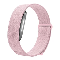 Breathable Nylon Sport Wristband - Adjustable Fitness Tracker Band (Pink)