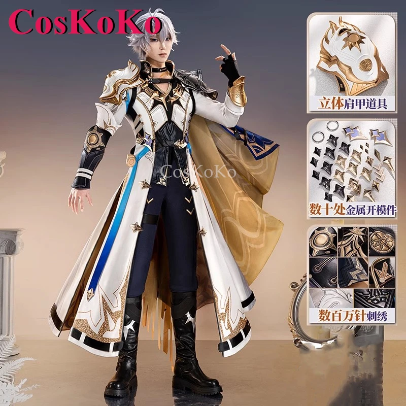 CosKoKo Phainon 코스프레 게임 Honkai: 스타 레일 의상 잘 생긴 패션 전투 유니폼 할로윈 파티 역할 놀이 의류 S-XL