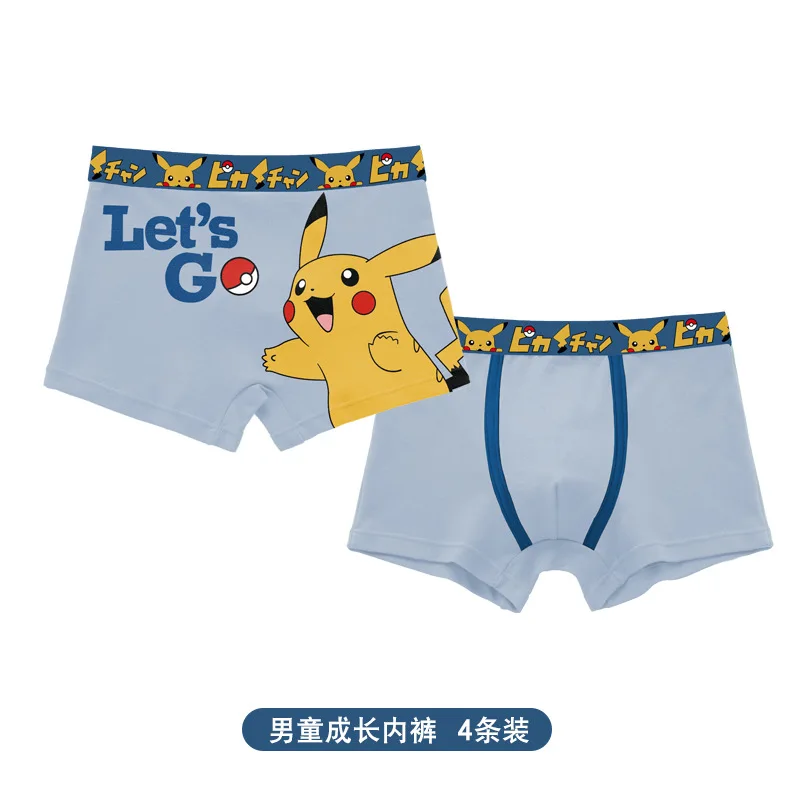 Anime Pokemon Children's Boys Underwear Pure Cotton Boys Panties