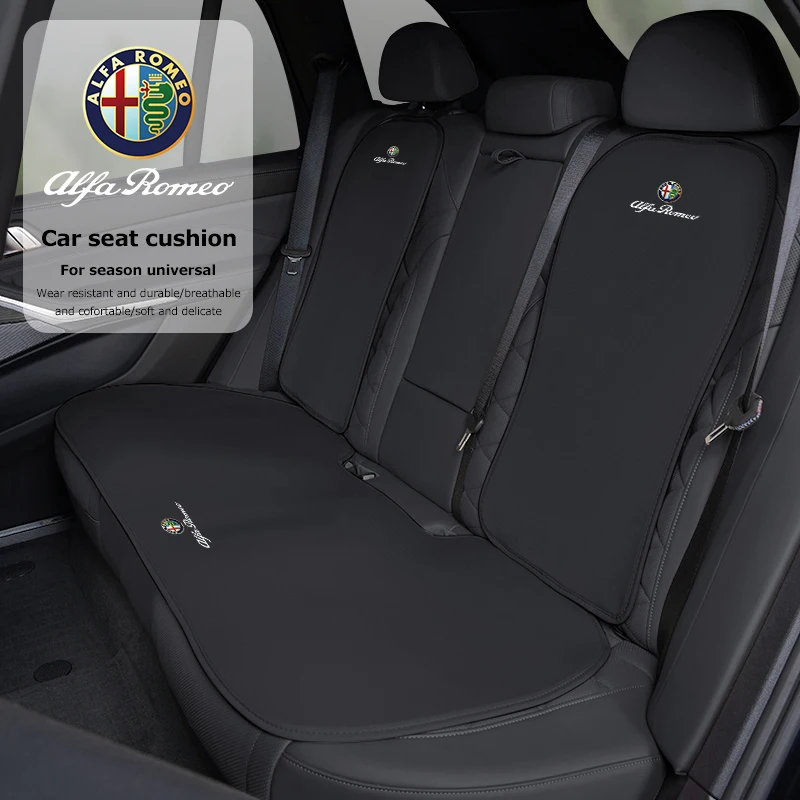 Housse de siège en soie glacée pour voiture, accessoires intérieurs, pour Alfa Romeo 147 156 159 166 Mito Giulia Stelvio GT Giulietta 4C