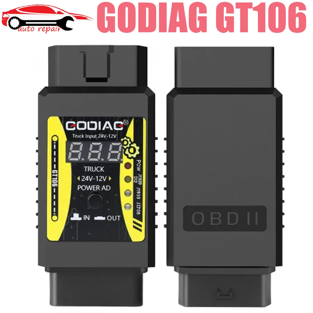 Повышенной эксплуатационной мощности GODIAG GT106 от 24 В до 12 В для X431 easydiag/ Golo/IDIAG/ ThinkCar/ ICarScan/ Diagun/ GOLO/ DBScar II