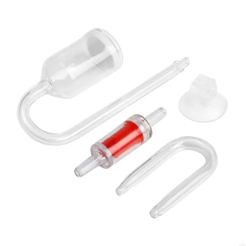 13MA CO2 Diffuser Set for Aquarium for Nano Size with Suction Cup Check Valve Gla