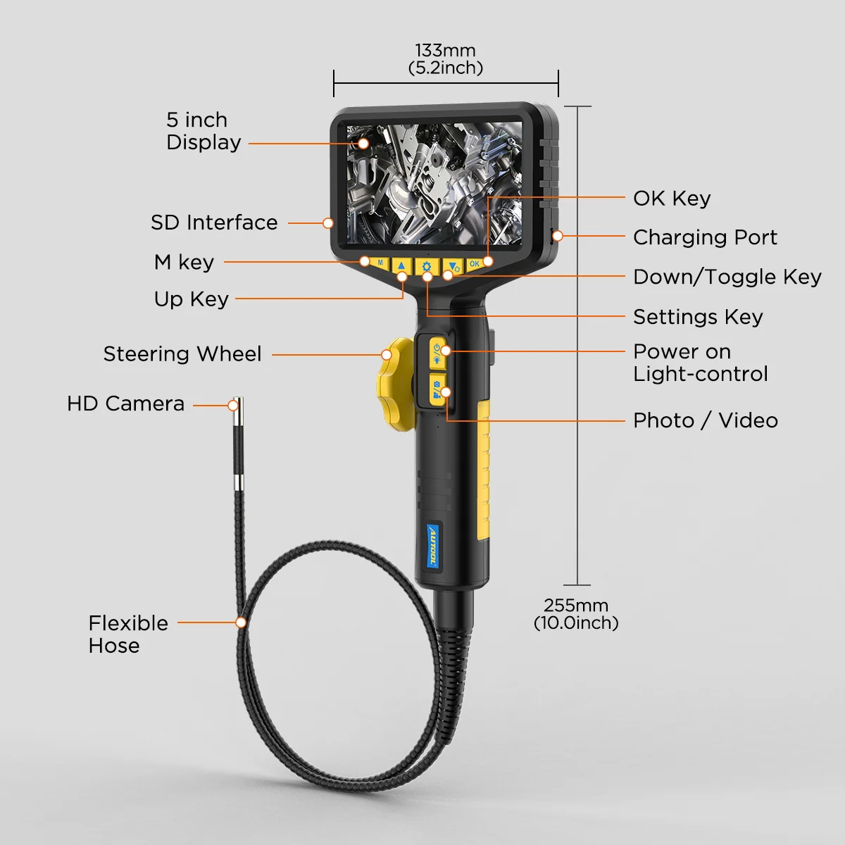 AUTOOL SVB305 Articulate Car Industrial Endoscope Automotive Inspection