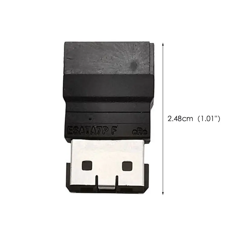 SATA 7 핀 수-ESATA 7 핀 암 PS3 익스텐더, 익스텐션 하드 디스크 어댑터, SSD 내장-외장 하드 디스크 케이블, 1PC