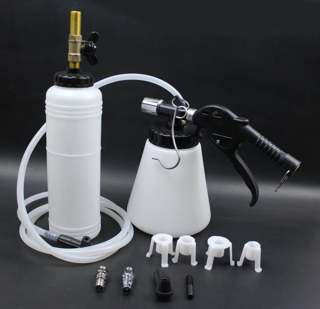 Car Brake Bleeder Pumping Fluid Pump Kit Oil Change Purge Tank Tubes Repair Tools Truck Automobile Accessories 1L 0.75L Capacity brake bleeder kit,brake fluid bleeder