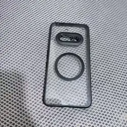 Luxury Acrylic Magnetic Armor Back Cover with Magsafe and Wireless Charging Compatibility for Phone 2A Plus (Clear magnet)