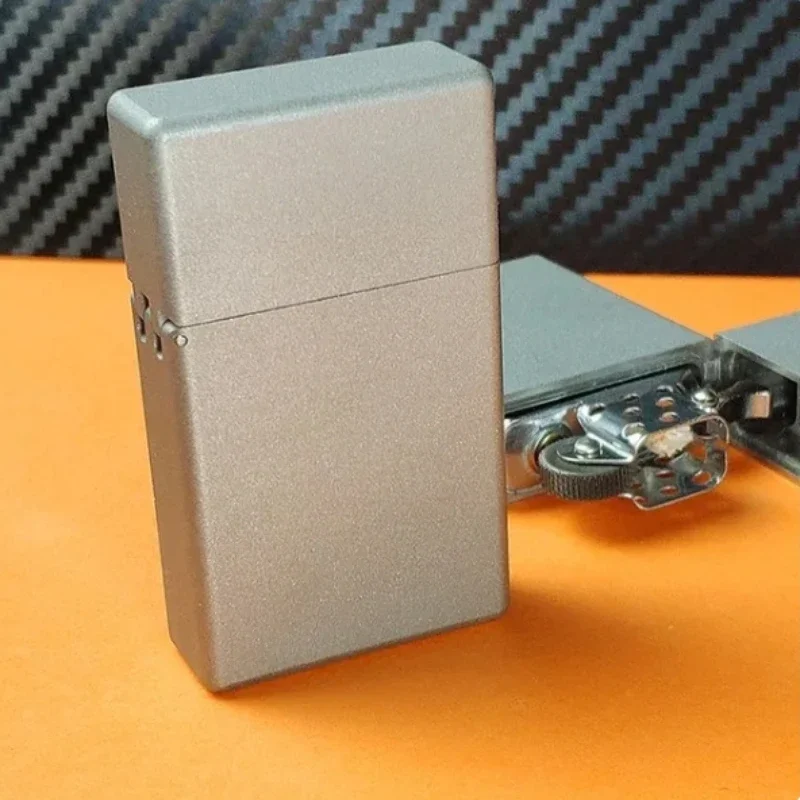Zorro Titanium Alloy 538, 912 Narrow Machine Small Square Head Kerosene Lighter Gadget Smoking Accessories With box 2