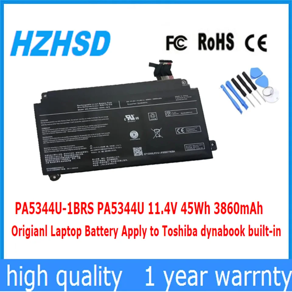 PA5344U-1BRS 11.4V 45Wh 3860mAh batterie PA5344U PA5344U1BRS pour