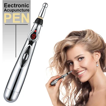 Electronic Acupuncture Acupoint Massage Pen Multi-Function Meridian Pressing Energy Therapy Energy Pen Pain Relieving Tool
