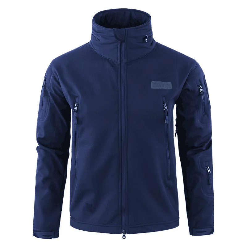Veste tactique camouflage hiver col montant polaire épaisse imperméable pour pêche et outdoor