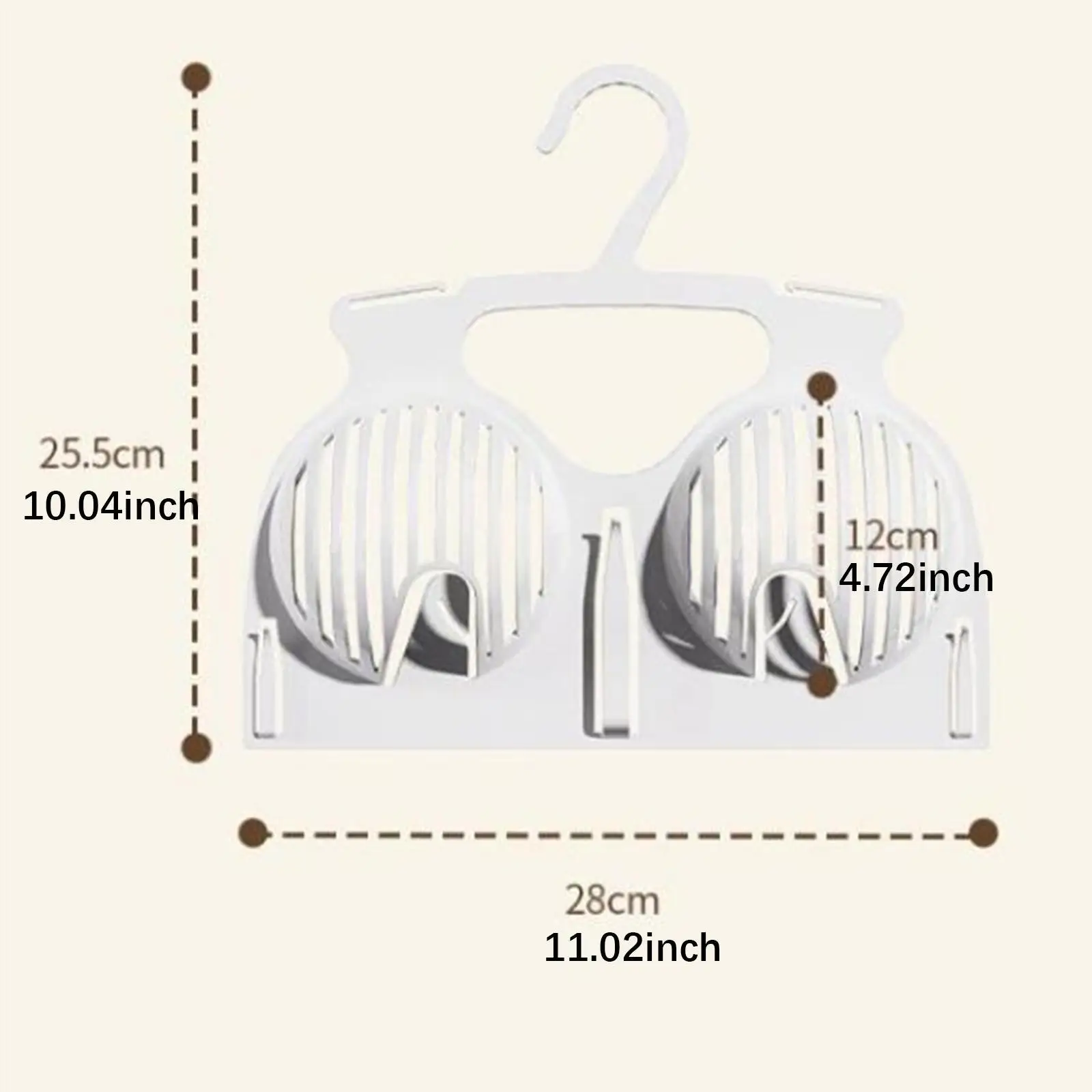 2x Women Bra Display Hangers Versatile Hollowed Breathable Underwear Drying Rack for Wardrobe Sports Bra Underwear Home Showing 6