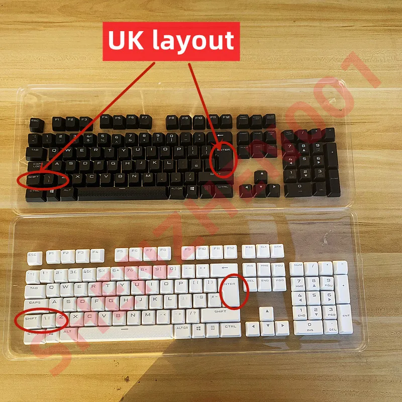 

Original abs pbt key caps UK layout 105keys for CORSAIR mechanical keyboard K70 LUX/K70 mk2/K95 k63 k65 STRAFE