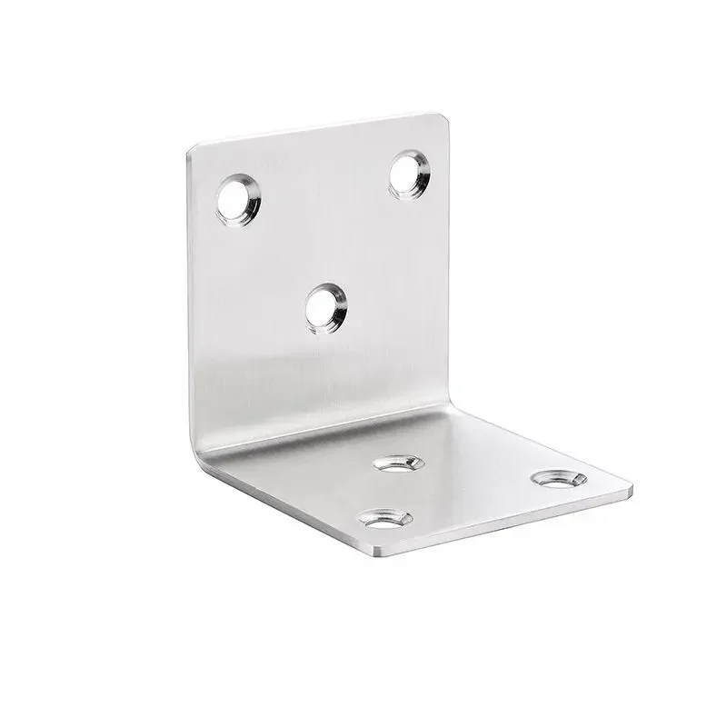 Cabinet Door Corner Code Cabinet Layer Support Plate Fixed Straight Piece 90 Degree L-shaped Iron Corner Furniture Hardware