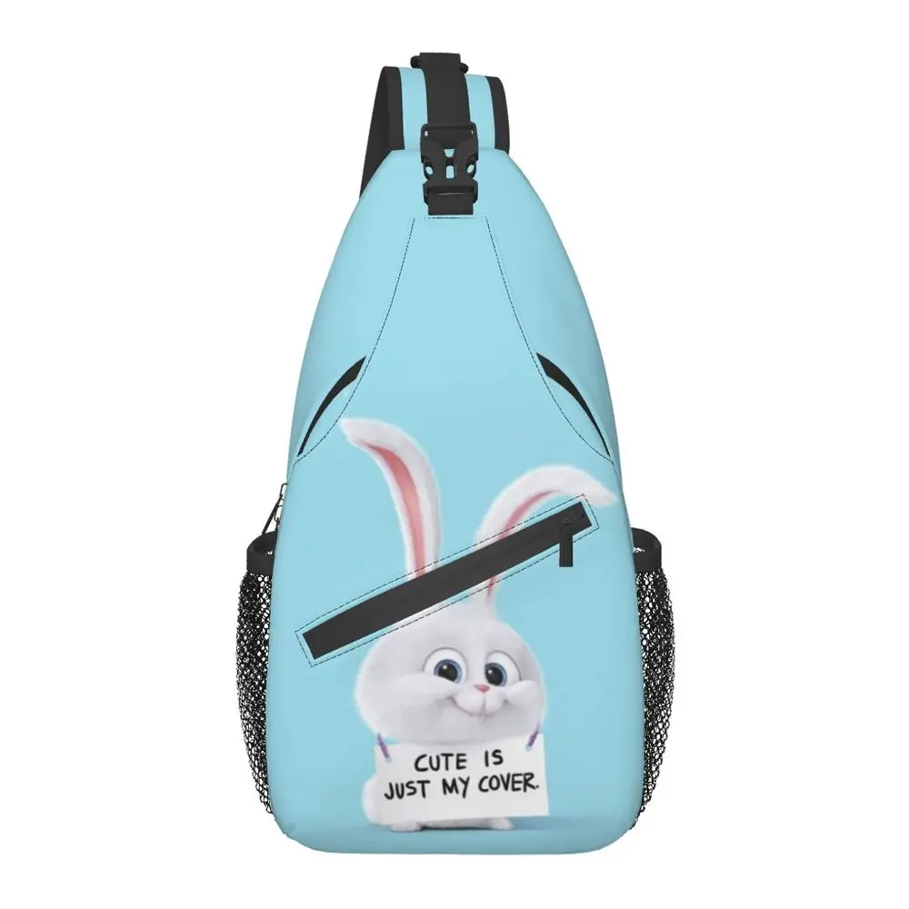 

Cartoon Rabbit Sling Crossbody Backpack Men Custom Animated Film Shoulder Chest Bag for Cycling Camping Daypack