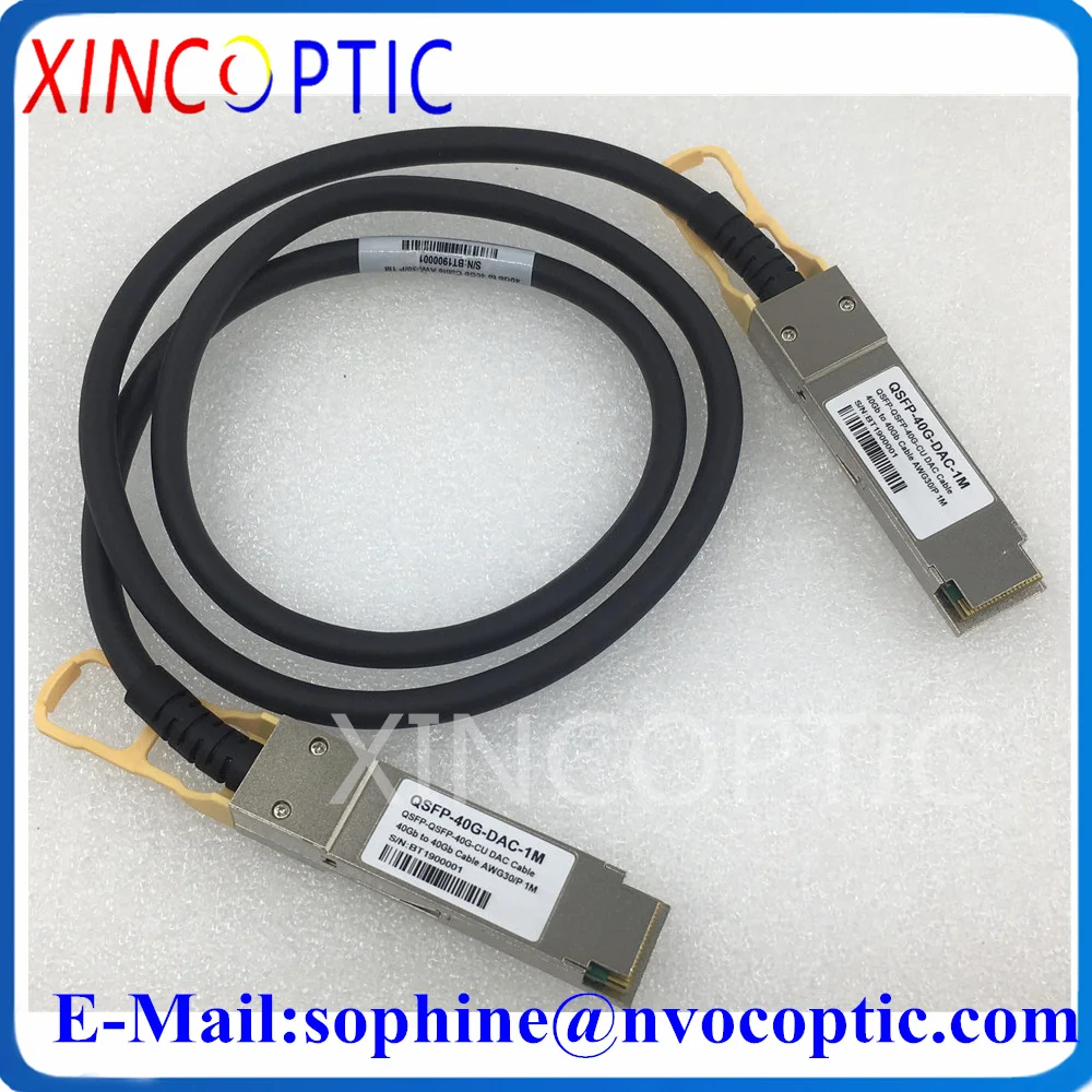 40G Qsfp + 1M 2M 3M 5M Dac Cavo Twinax Con Attacco Diretto Passivo In Rame