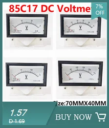85C17 DC 1A 2A 3A 5A 10A 15A 20A 30A 50A 75A 100A Analoges Strom-Panel-Messgerät Amperemeter für Stromkreisprüfung Ampere-Tester-Messgerät – Detail 4