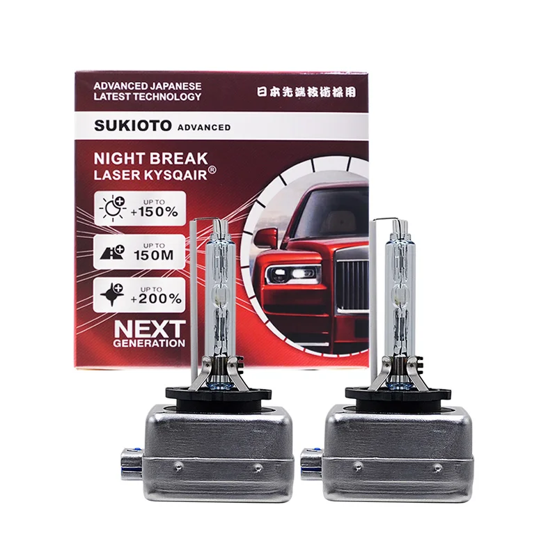2024 SUKIOTO 고급 일본 슈퍼 브라이트 제논 헤드라이트, 12V, 55W, D1S, D2S, D3S, D4S, D1R, D2R, D4R, 자동차 램프 라이트, D3S