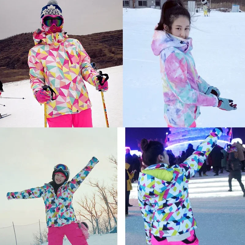 Sport Waterproof Women Snow Coats Snowboard Warm Hooded Woman Ski Jackets Winter Female Outerwear Windproof Mountain Tracksuit