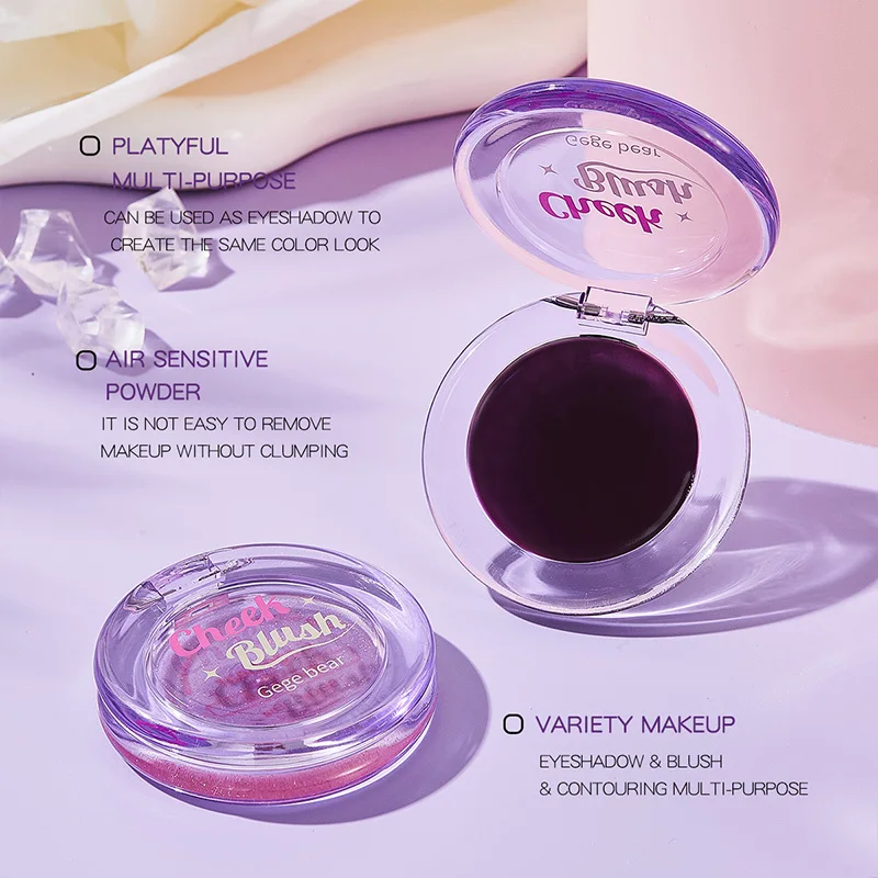 Gogo Bear Transparent Crystal Blush Moisturizing Cream naturally enhances the color and creates a tender atmosphere 5