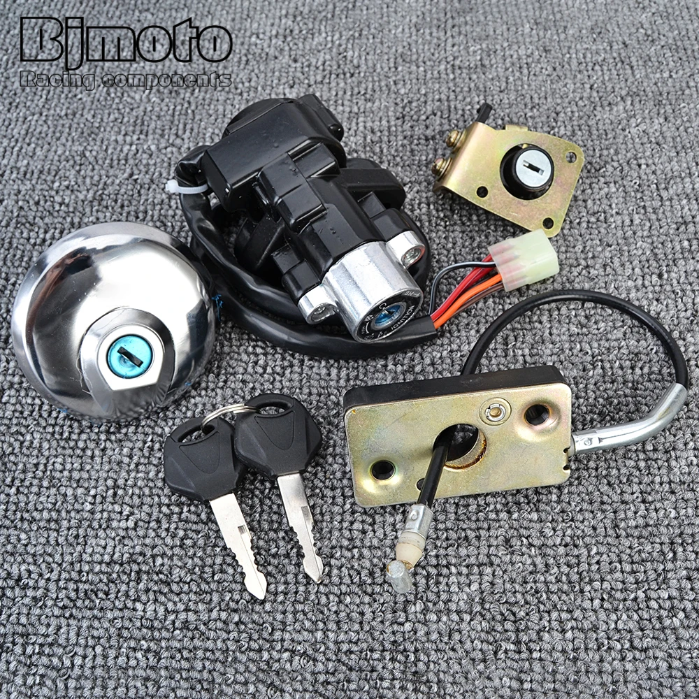 

Motorcycle Fuel Gas Cap Ignition Switch Seat Lock Key Kit For Suzuki GZ125 1998-2003 GZ250 1999-2011
