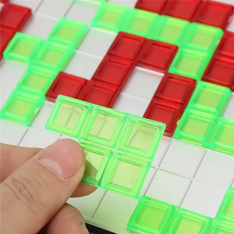 Strategy Board Game Colored Squares Educational Toys Easy To Play For Children Series Indoor Interaction Party Gift 2 - 4 Player
