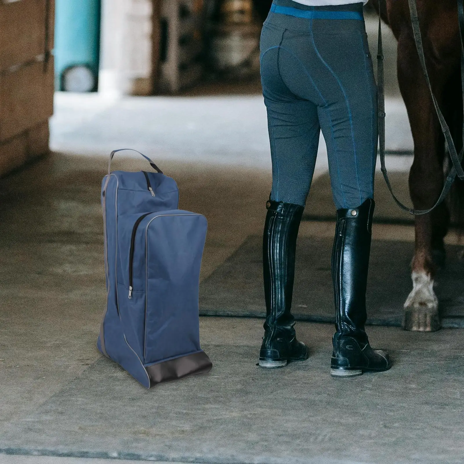 Tall Boot Bag Horse Riding Handbag Multifunctional Professional Equestrian Pack Carry Pouch for Traveling Outdoor Riding Home