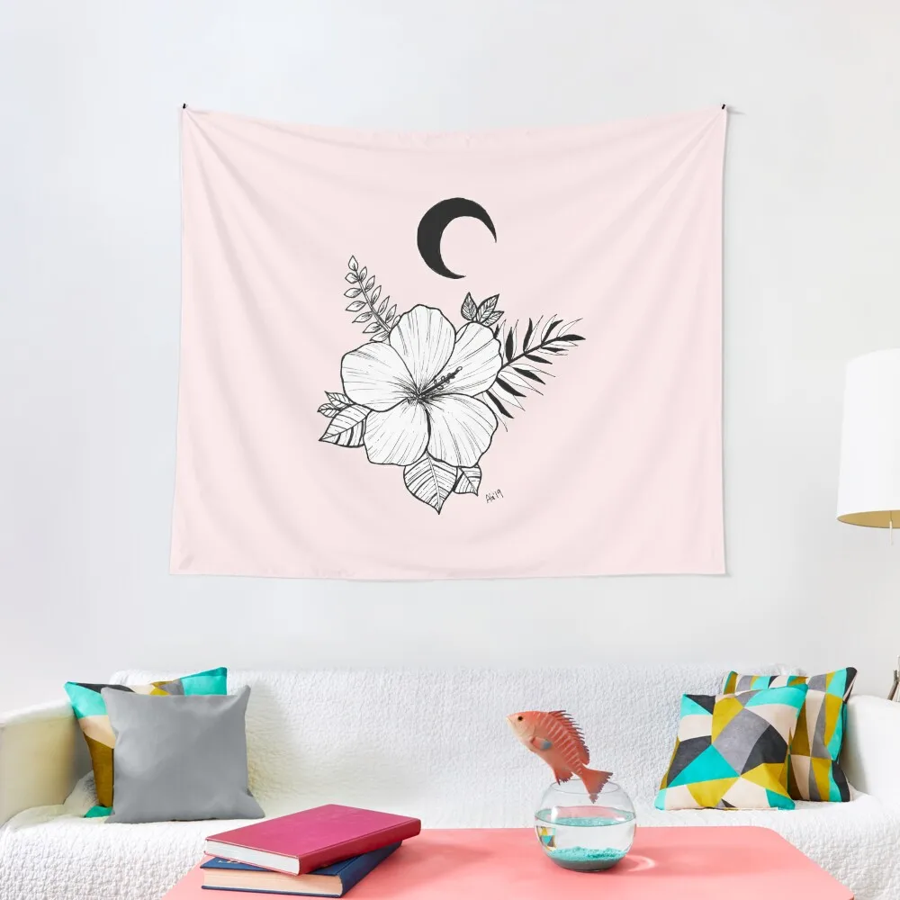 

Dark Paradise Tapestry Wallpaper Bedroom Luxury Living Room Decoration Korean Room Decor Wall Hanging