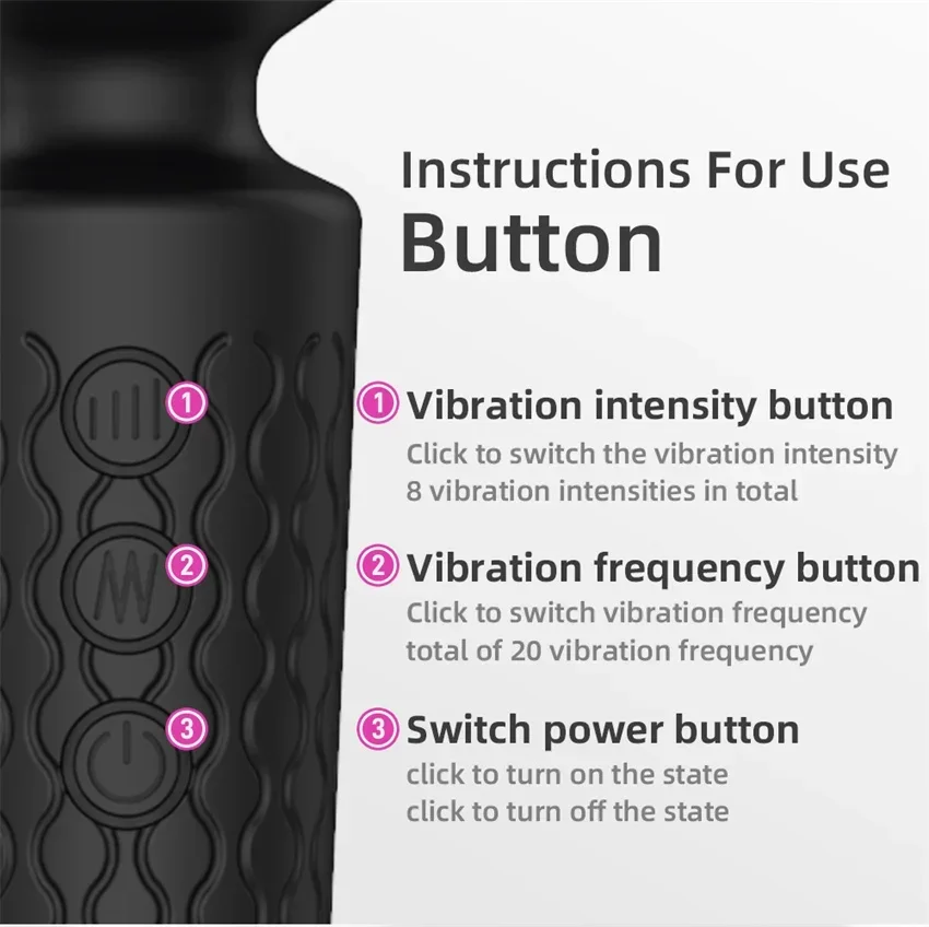 20 Speeds Powerful AV Vibrator for Women Nipple G spot Clitoris Stimulator Wand Stick Dildo Female Masturbator Adult Sex Toys