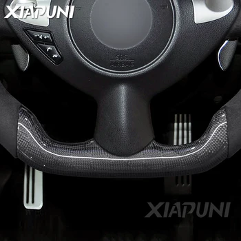 Carbon Fiber Steering Wheel Fit For Nissan 370Z Sylphy Infiniti FX50 QX70 FX37 FX35 Alcantara LED Shift Customized Sport Wheel - - Racext 15